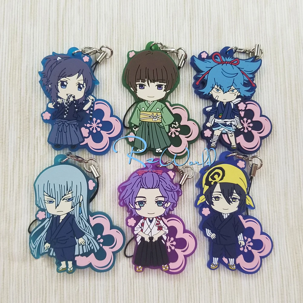 Touken Ranbu Online Game Strap Yamatonokami Yasusada Ishikirimaru Sayo Samonji Kousetsu Kasen Kanesada Rubber Keychain | Игрушки и хобби