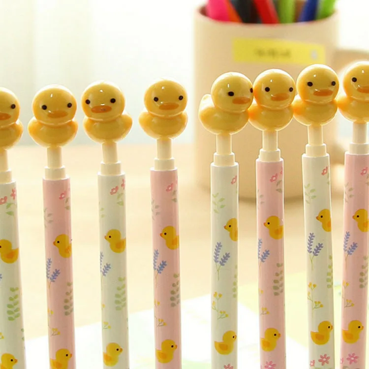 New school Cute Duck Cartoon Ball Pens Kawaii Korean Stationery Refill 0.5 Signature Ballpoint Pen School Gel Pen
New school Cute Duck Cartoon Ball Pens Kawaii Korean Stationery Refill 0.5 Signature Ballpoint Pen School Gel Pen
