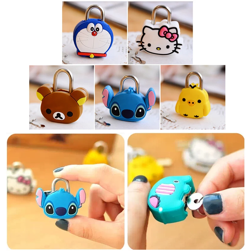 Mini Cartoon Padlocks Key Lock With key Luggage lock for Zipper Bag Backpack Handbag Drawer Cabinet /Tiny Craft Diary/Toy/Box
Mini Cartoon Padlocks Key Lock With key Luggage lock for Zipper Bag Backpack Handbag Drawer Cabinet /Tiny Craft Diary/Toy/Box