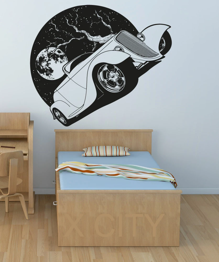 Cool Roadster Full Moon Night Driving Decal Wall Art Vinyl Sticker Home Living Room Dorm Office Interior Removable Decor
Cool Roadster Full Moon Night Driving Decal Wall Art Vinyl Sticker Home Living Room Dorm Office Interior Removable Decor