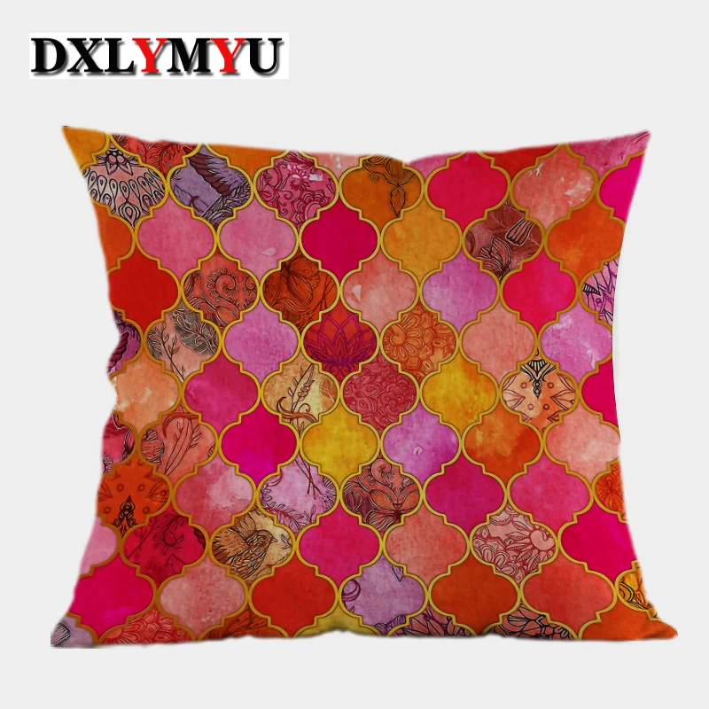 Square Linen Cotton Pillow Cover Colorful Geometric Decorative Pillows Modern Cushion Cover For Sofa Cojines almofadas 45*45cm
Square Linen Cotton Pillow Cover Colorful Geometric Decorative Pillows Modern Cushion Cover For Sofa Cojines almofadas 45*45cm
