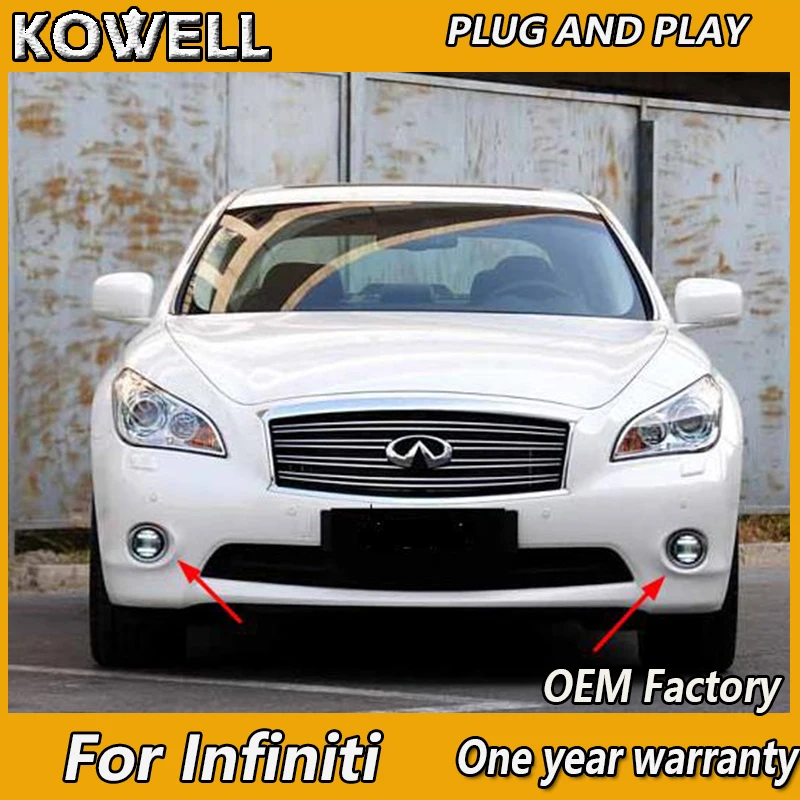 KOWELL Car Styling for Infiniti G25 G35 G37 M25 M35 M37 Q70 LED Fog Light Auto Angel Eye Fog Lamp LED DRL 2 function model
KOWELL Car Styling for Infiniti G25 G35 G37 M25 M35 M37 Q70 LED Fog Light Auto Angel Eye Fog Lamp LED DRL 2 function model