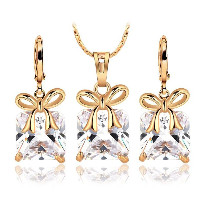 MxGxFam Gold Color Pendant Necklace and Drop Earring Jewelry set For Elgant Women Ladies High Quality AAA+
MxGxFam Gold Color Pendant Necklace and Drop Earring Jewelry set For Elgant Women Ladies High Quality AAA+