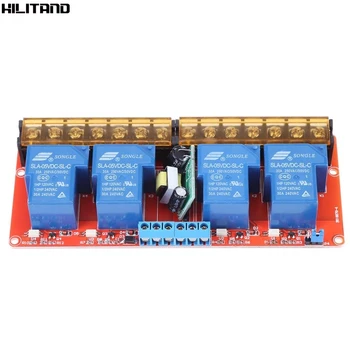 AC 100-250V 30A 4 Channel Relay High Low Level Trigger Module Electrical Equipment
AC 100-250V 30A 4 Channel Relay High Low Level Trigger Module Electrical Equipment