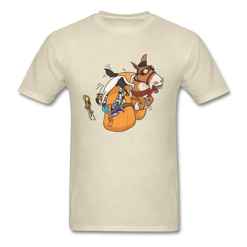 Donkey courier 173 comfortable T Shirts for Men All Cotton Thanksgiving Day T Shirt Tshirts Short Sleeve 2018 Popular Crew Neck Donkey courier 173 beige