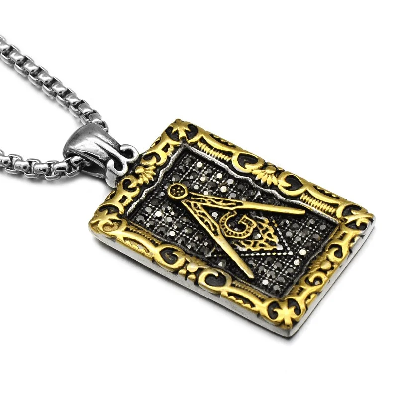 Fashion jewelry Trendy 2 Color Men's Stainless Steel Masonic Jewelry Necklace Pendant Party Gift#194
Fashion jewelry Trendy 2 Color Men's Stainless Steel Masonic Jewelry Necklace Pendant Party Gift#194
