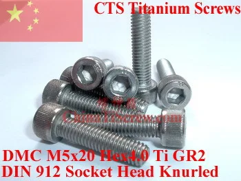 Titanium screws M5X20 DIN 912 Socket Head Hex 4.0 Driver Ti GR2 Polished 10 pcs 
Titanium screws M5X20 DIN 912 Socket Head Hex 4.0 Driver Ti GR2 Polished 10 pcs