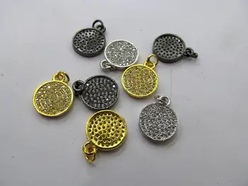 free ship--12pcs 20mm Fluorial Micro Pave Diamond Disc Pendant, Pave Black Diamond CZ Pendant, Round Charm,Heart Ring Black Gunm
free ship--12pcs 20mm Fluorial Micro Pave Diamond Disc Pendant, Pave Black Diamond CZ Pendant, Round Charm,Heart Ring Black Gunm