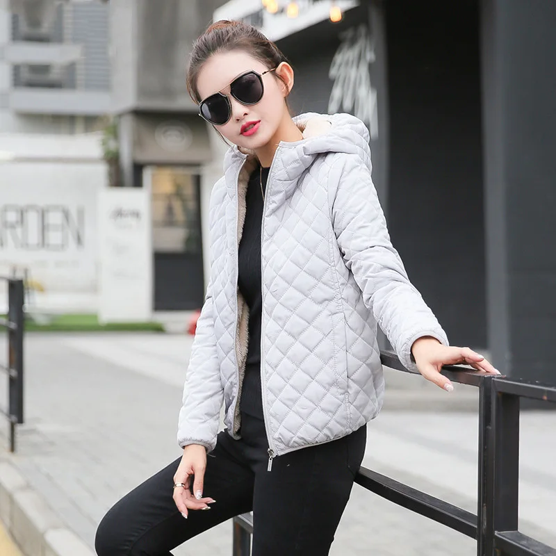 Autumn 2017 Parkas basic jackets Female Women Winter plus velvet lamb hooded Coats Cotton Winter Jacket Womens Outwear coat
Autumn 2017 Parkas basic jackets Female Women Winter plus velvet lamb hooded Coats Cotton Winter Jacket Womens Outwear coat