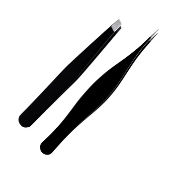 1/2Pcs Hair Remover Tweezers Stainless Steel Black Eyebrow Tweezer Pointed Plucker Nipper Brow Trimmer False Eyelash Clip Set
1/2Pcs Hair Remover Tweezers Stainless Steel Black Eyebrow Tweezer Pointed Plucker Nipper Brow Trimmer False Eyelash Clip Set