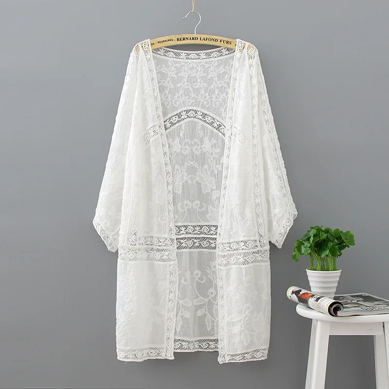 Embroidery Long Kimono Summer Tops 2019 Fashion Casual White Shirt Women Clothes Batwing Sleeve Loose Blouse Kimono Cardigan
Embroidery Long Kimono Summer Tops 2019 Fashion Casual White Shirt Women Clothes Batwing Sleeve Loose Blouse Kimono Cardigan