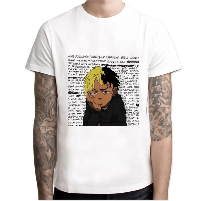 2018 Xxxtentacion t shirt Hip Hop music Tops Tee rapper T-shirts Male's Tshirt Oxxxymiron hiphop rap tshirt rap
2018 Xxxtentacion t shirt Hip Hop music Tops Tee rapper T-shirts Male's Tshirt Oxxxymiron hiphop rap tshirt rap