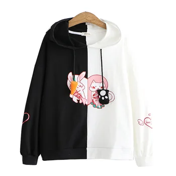 Harajuku Bunny Ear Women Patchwork Hoodie Cute Rabbit Cat Lovely Sweatshirt Lolita Girls Anime Pullover Tracksuit Outerwear
Harajuku Bunny Ear Women Patchwork Hoodie Cute Rabbit Cat Lovely Sweatshirt Lolita Girls Anime Pullover Tracksuit Outerwear