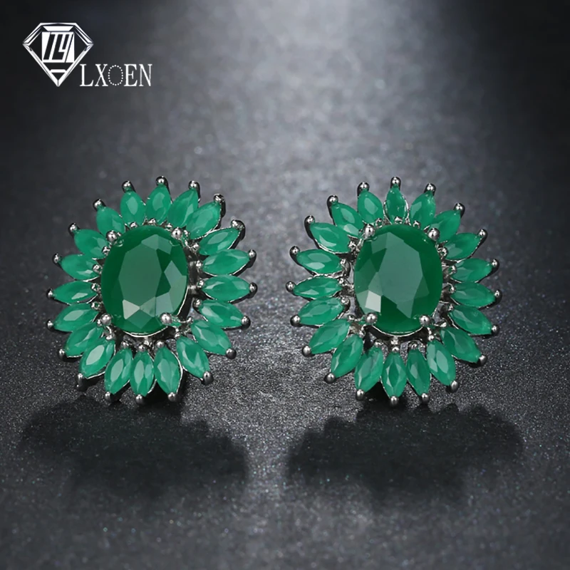 LXOEN Fashion Round Zircon Women Stud Earrings With Silver Color Studs Ear Girl Druzy Earrings Jewelry brinco Gift bijoux
LXOEN Fashion Round Zircon Women Stud Earrings With Silver Color Studs Ear Girl Druzy Earrings Jewelry brinco Gift bijoux