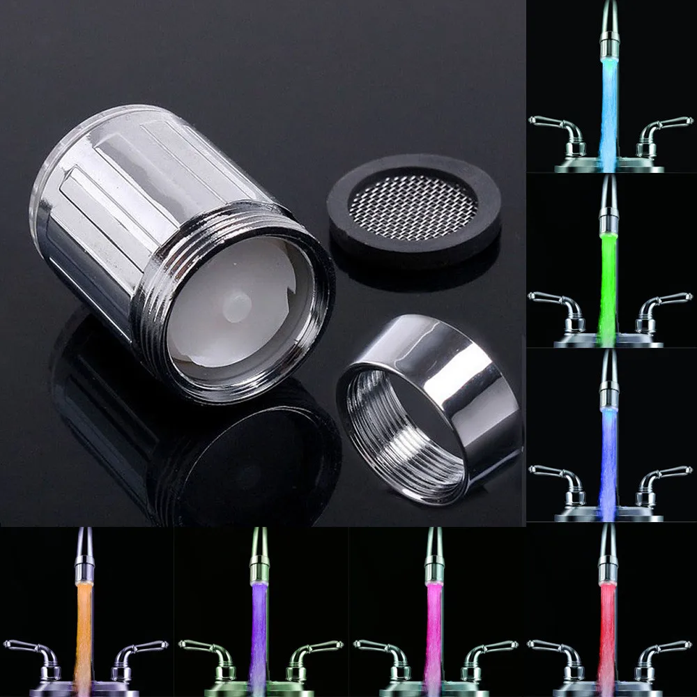 New Brand LED Water Faucet Romantic 7 Color Change LED Light Shower Head Water Bath Home Bathroom Glow Night LED Light
New Brand LED Water Faucet Romantic 7 Color Change LED Light Shower Head Water Bath Home Bathroom Glow Night LED Light