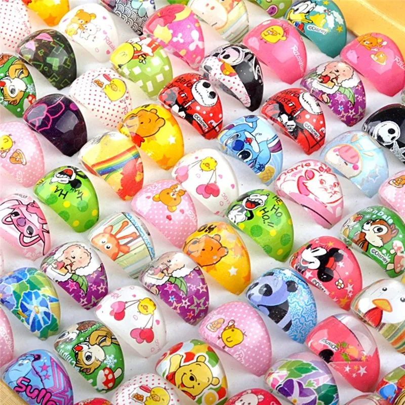 Wholesale 10pcs/Pack Lovely Cartoon Kids Resin Rings Send Randomly Children Kids Girls Patrol Rings Event Birthday Supplies
Wholesale 10pcs/Pack Lovely Cartoon Kids Resin Rings Send Randomly Children Kids Girls Patrol Rings Event Birthday Supplies