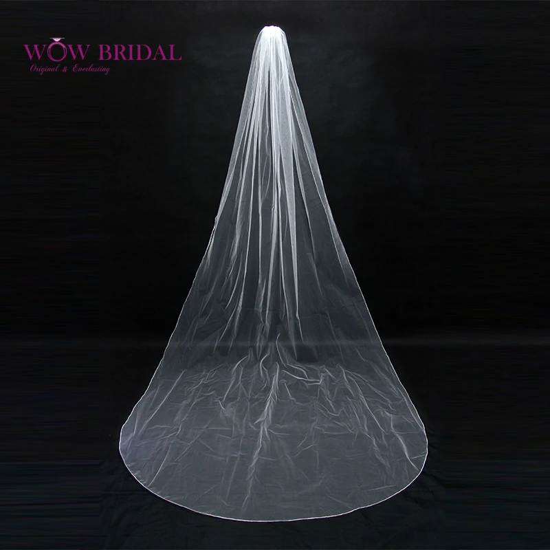 Wowbridal изящная свадебная вуаль для подружки невесты 2021 простой дизайн кружевные
