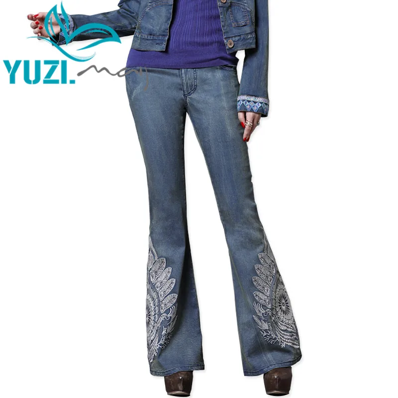 Denim Jeans Woman 2018 Yuzi.may Boho New Flare Pants Delicate Embroidery Zipper Fly High Waist Jean Skinny Jeans Femme X2228
Denim Jeans Woman 2018 Yuzi.may Boho New Flare Pants Delicate Embroidery Zipper Fly High Waist Jean Skinny Jeans Femme X2228