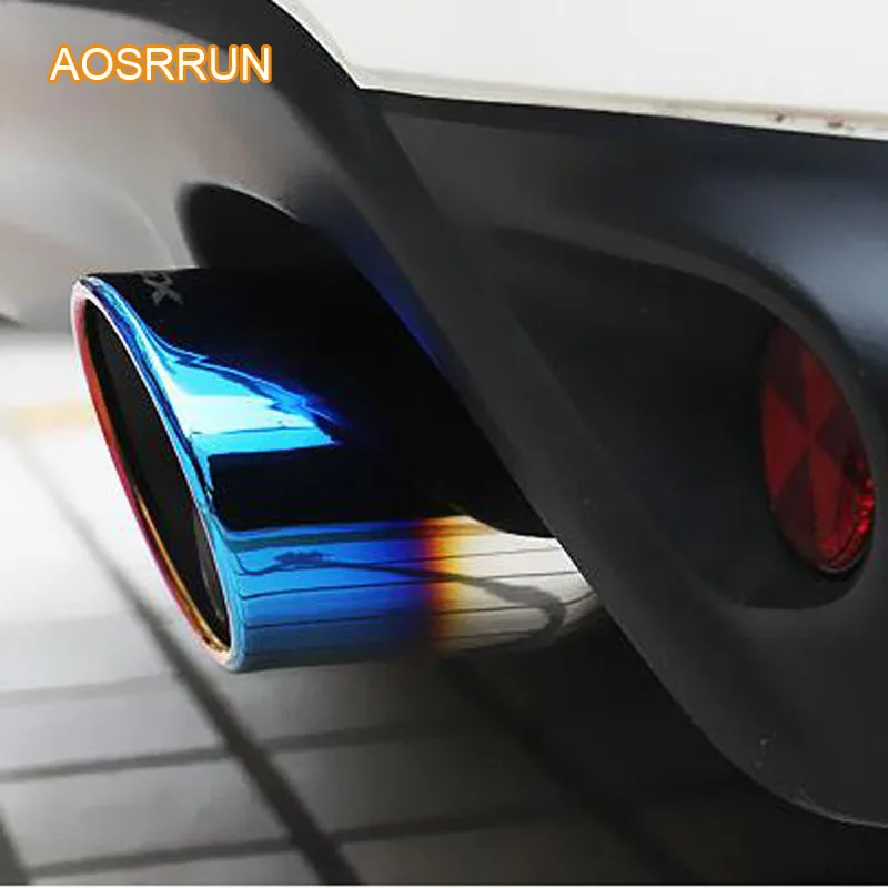 AOSRRUN Stainless steel exhaust pipe refit muffler with blue tail throat cover Car accessories For Mitsubishi ASX 2017 2018
AOSRRUN Stainless steel exhaust pipe refit muffler with blue tail throat cover Car accessories For Mitsubishi ASX 2017 2018
