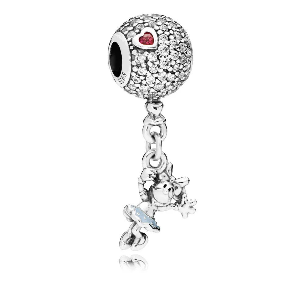 New 100% 925 Sterling Silver Floating MinnIe Hanging Charm Fit Original panqiou Bracelet Bead Necklaces Pendant DIY Jewelry
New 100% 925 Sterling Silver Floating MinnIe Hanging Charm Fit Original panqiou Bracelet Bead Necklaces Pendant DIY Jewelry