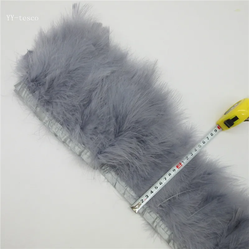 10 Yards Turkey Feather Trims 15-18CM Dyed Real Grey Feather Fringes Ribbons for Dress Skirt Cloth Belt decorative Clothing
10 Yards Turkey Feather Trims 15-18CM Dyed Real Grey Feather Fringes Ribbons for Dress Skirt Cloth Belt decorative Clothing