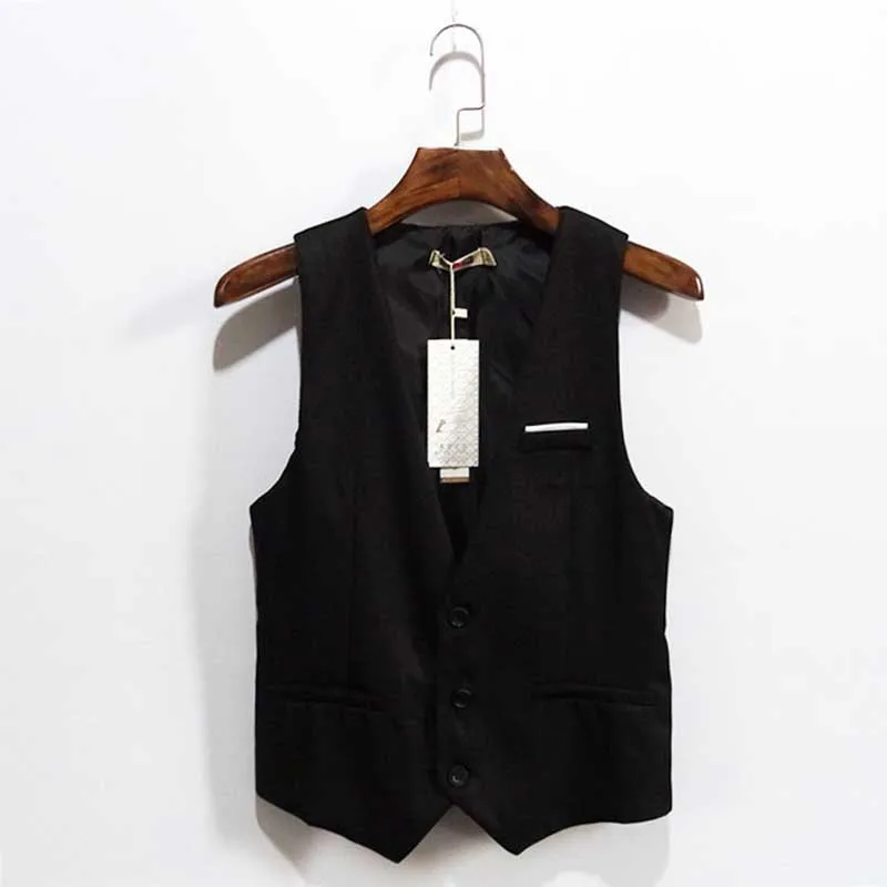 Fashion Men's Slim Suit Vest Business Dress Solid Color Slimming Vest Korean Waistcoat Wedding Vest Man Clothing
Fashion Men's Slim Suit Vest Business Dress Solid Color Slimming Vest Korean Waistcoat Wedding Vest Man Clothing