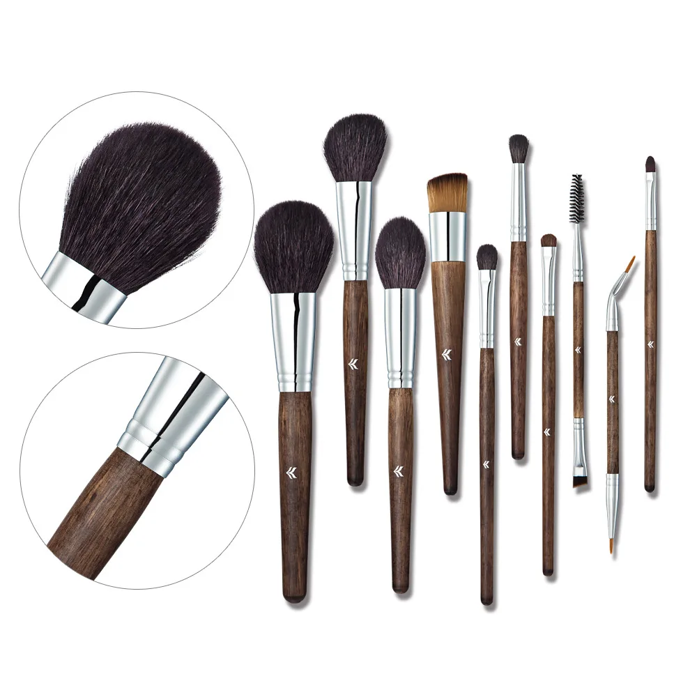 HUAMIANLI Makeup Brush Set Of High-grade Solid Wood Handle Animal Hair Soft And Smooth Open Evenly 10 Full Set Of Makeup Brush
HUAMIANLI Makeup Brush Set Of High-grade Solid Wood Handle Animal Hair Soft And Smooth Open Evenly 10 Full Set Of Makeup Brush