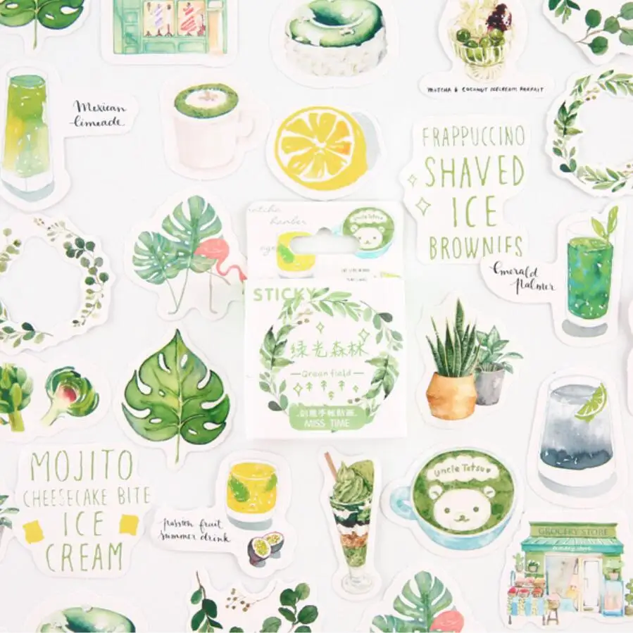 Green Forest Journal Stickers Cute Decorative Stationery Stickers Scrapbooking DIY Diary Album Sticker Label school supplies
Green Forest Journal Stickers Cute Decorative Stationery Stickers Scrapbooking DIY Diary Album Sticker Label school supplies