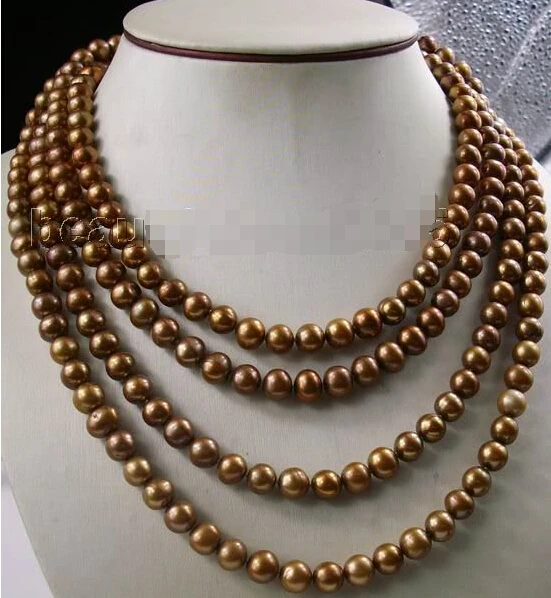 FREE shipping>>>>>>lovely 8-9mm chocolate AA+ pearls necklace 80''
FREE shipping>>>>>>lovely 8-9mm chocolate AA+ pearls necklace 80''