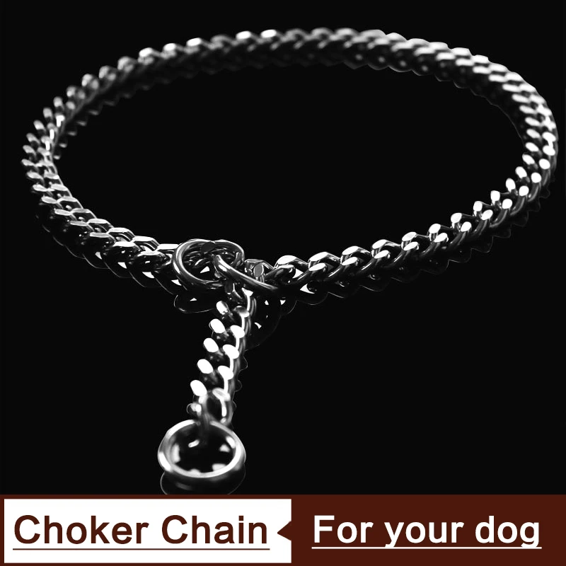 Adjustable High Quality Metal Stainless Steel Snake Chain Dog Collar For Small Big Dogs Choke Training Collar Safety Control
Adjustable High Quality Metal Stainless Steel Snake Chain Dog Collar For Small Big Dogs Choke Training Collar Safety Control
