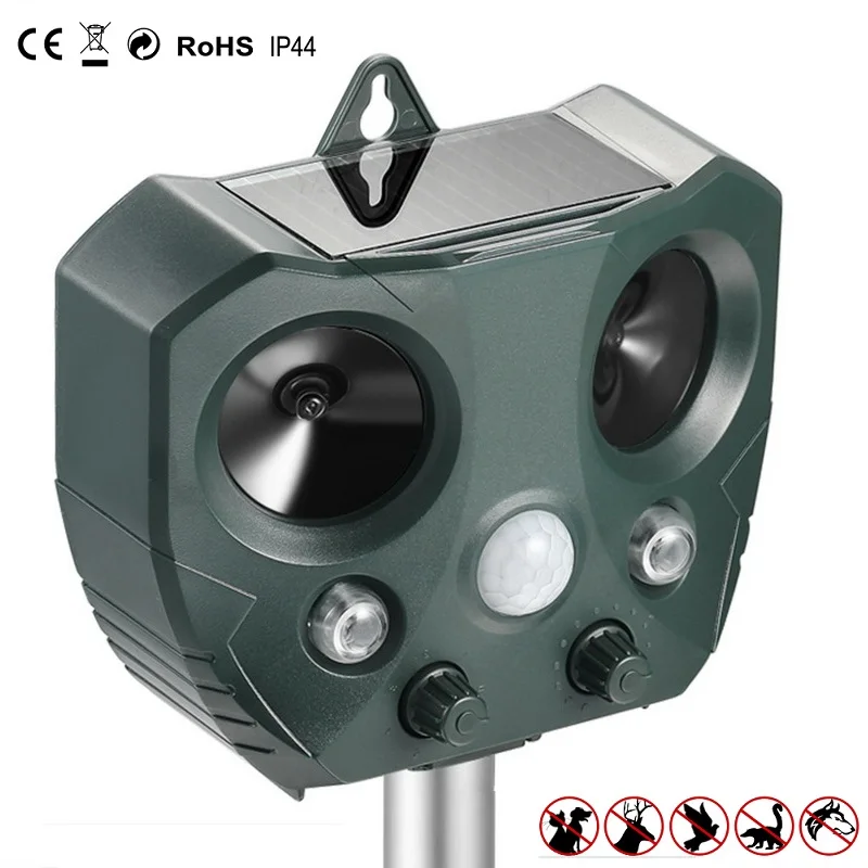 NEW Solar Ultrasonic Dog Repeller Outdoor Farm Dispel animals Stop Bark dog Training Device Electronic Ultrasound Dog Repeller
NEW Solar Ultrasonic Dog Repeller Outdoor Farm Dispel animals Stop Bark dog Training Device Electronic Ultrasound Dog Repeller