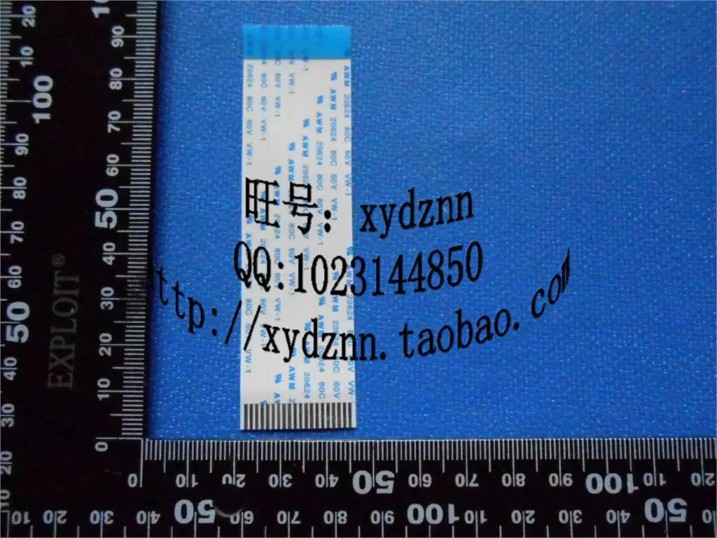 FFC 1 25 шаг 20pin 100 мм Длинный тип B Гибкий плоский кабель для TTL LCD DVD принтера