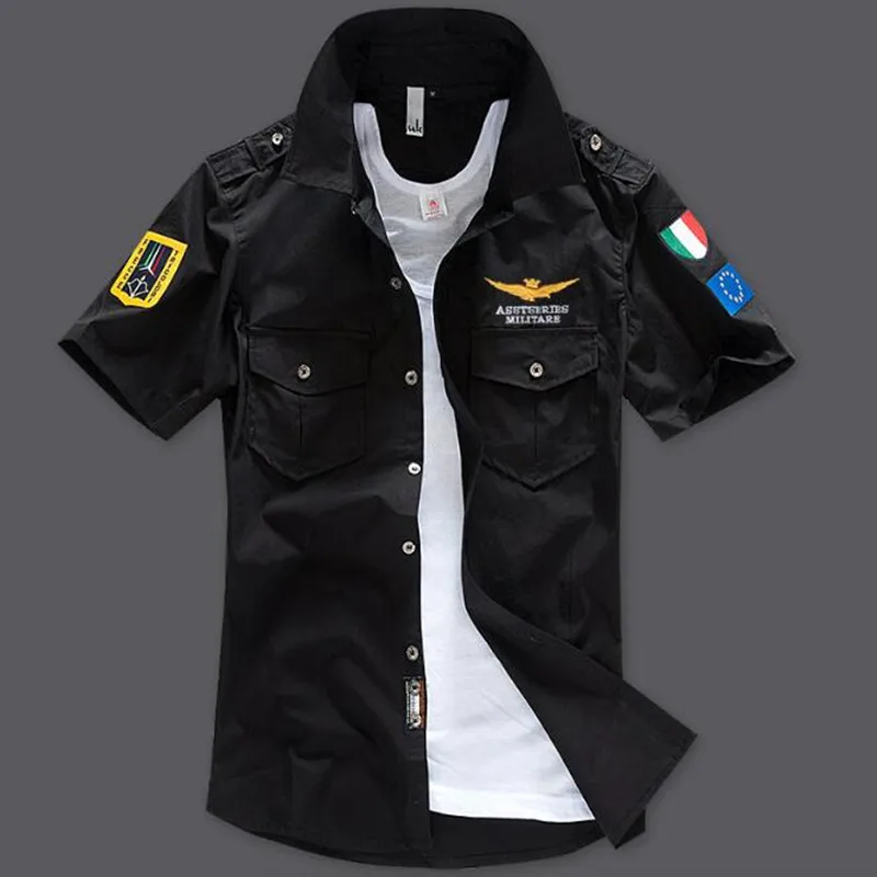 Plus Size 2019 Summer Men Shirt Cotton Military Tactical Shirts Men Casual Short Sleeve Social Chemise Homme Camisa Masculina
Plus Size 2019 Summer Men Shirt Cotton Military Tactical Shirts Men Casual Short Sleeve Social Chemise Homme Camisa Masculina