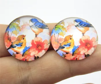 10pcs 25mm 20mm Lover Flowers Birds Photo Pattern Domed Glass Cabochon Handmade Pendant G-0532
10pcs 25mm 20mm Lover Flowers Birds Photo Pattern Domed Glass Cabochon Handmade Pendant G-0532