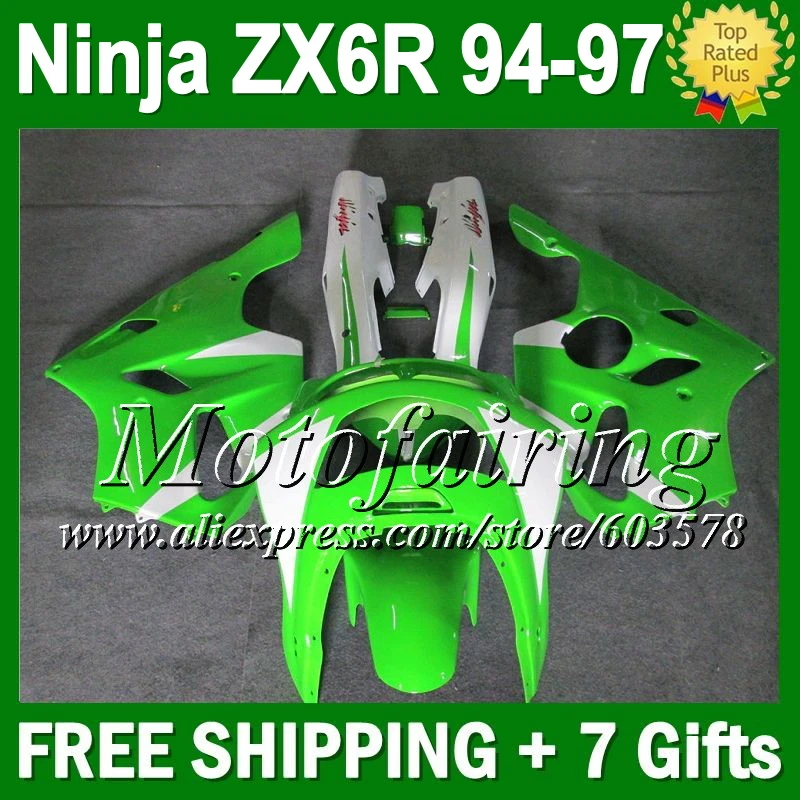 7gifts For KAWASAKI NINJA ZX-6R Green white 1994 1995 1996 1997 CL107 ZX636 94-97 ZX 6R NEW Green 636 ZX6R 94 95 96 97 Fairings
7gifts For KAWASAKI NINJA ZX-6R Green white 1994 1995 1996 1997 CL107 ZX636 94-97 ZX 6R NEW Green 636 ZX6R 94 95 96 97 Fairings