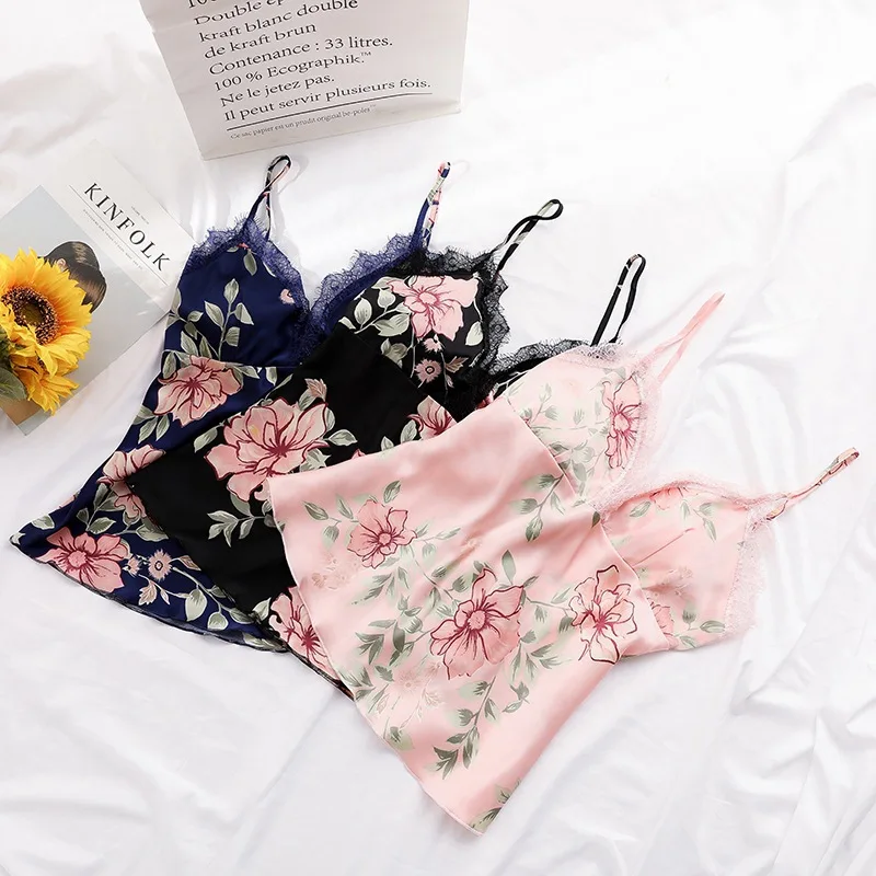 women's nightdress sexy strapless strap floral print vintage Ice silk two-piece pajamas Large size lingerie Sleepwear nightgown
women's nightdress sexy strapless strap floral print vintage Ice silk two-piece pajamas Large size lingerie Sleepwear nightgown