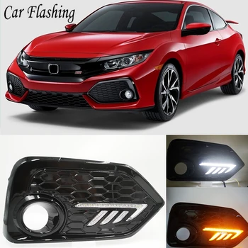 2PCS For Honda CIVIC hatchback 2016 2017 2018 2019 Daytime Running Light LED DRL fog lamp Driving lights Yellow Turn Signal Lamp
2PCS For Honda CIVIC hatchback 2016 2017 2018 2019 Daytime Running Light LED DRL fog lamp Driving lights Yellow Turn Signal Lamp
