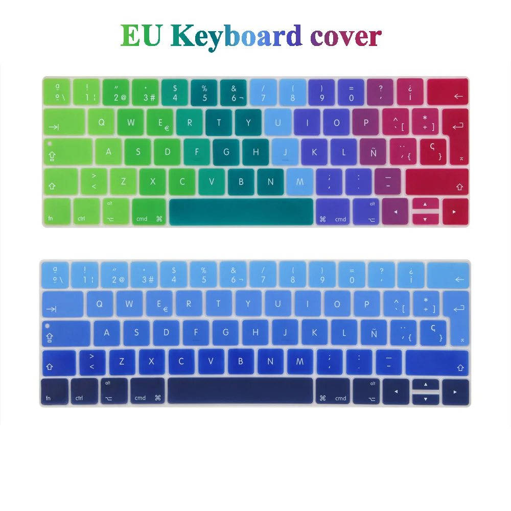 Spanish EURO Enter keyboard Cover for 2016-2018 Macbook Pro 13 15 inch with Touch Bar New Model A1706 A1707
Spanish EURO Enter keyboard Cover for 2016-2018 Macbook Pro 13 15 inch with Touch Bar New Model A1706 A1707