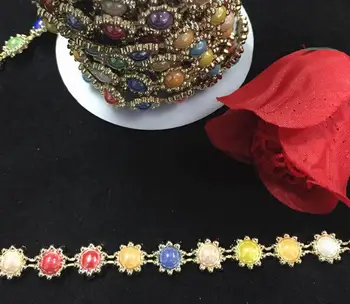 10yard Multicolor ABS Pearl Sunflower Flower Beads UV Plated Chain Trim For Sewing Apperal Bag Shoes Cap Collar Decoration
10yard Multicolor ABS Pearl Sunflower Flower Beads UV Plated Chain Trim For Sewing Apperal Bag Shoes Cap Collar Decoration