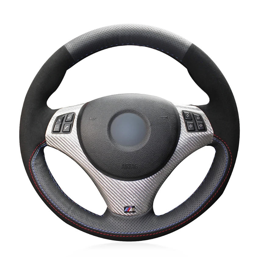 OLPAY DIY Black Suede Car Steering Wheel Cover for BMW E90 320i 325i 330i 335i E87 120i 130i 120d Soft Comfortable non-slip
OLPAY DIY Black Suede Car Steering Wheel Cover for BMW E90 320i 325i 330i 335i E87 120i 130i 120d Soft Comfortable non-slip