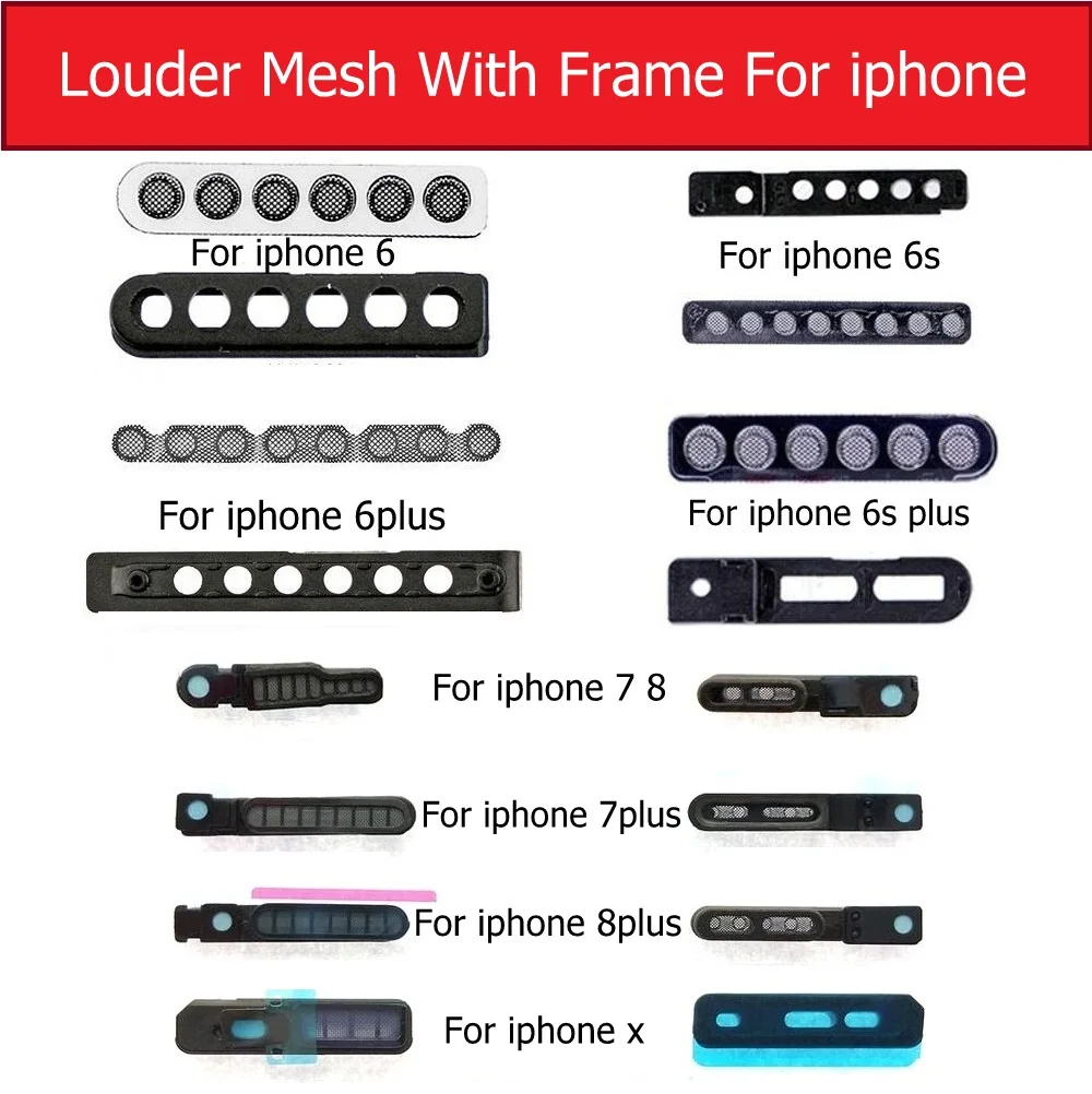 Louder mesh dust-proof Mesh & frame For iPhone X 6 6s 6plus 6splus 7 7 plus Anti Dust Louder-Speaker Replacement Parts
Louder mesh dust-proof Mesh & frame For iPhone X 6 6s 6plus 6splus 7 7 plus Anti Dust Louder-Speaker Replacement Parts