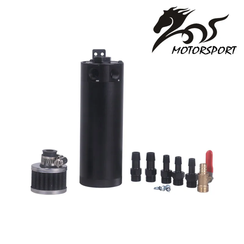 Universal Billet Aluminum Baffled 2-port Oil Catch Can Tank with Breather Filter Engine Mini Oil Separator
Universal Billet Aluminum Baffled 2-port Oil Catch Can Tank with Breather Filter Engine Mini Oil Separator