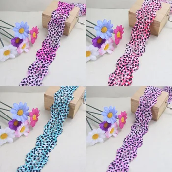 Leopard point elastic stretch Lace trim 34mm width DIY headband craft sewing/garment/clothes accessories
Leopard point elastic stretch Lace trim 34mm width DIY headband craft sewing/garment/clothes accessories