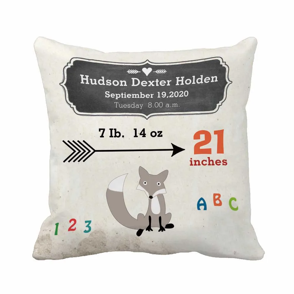Custom Birth Data Printing Little Fox Throw Pillow Case Decorative Cushion Cover Pillowcase Birthday Gift By Lvsure
Custom Birth Data Printing Little Fox Throw Pillow Case Decorative Cushion Cover Pillowcase Birthday Gift By Lvsure
