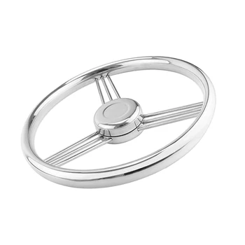 Stainless Steel Boat Steering Wheel - 5.3 inch 9 Spoke Marine Boat Steering Wheel 15 Degree Car Accessories
Stainless Steel Boat Steering Wheel - 5.3 inch 9 Spoke Marine Boat Steering Wheel 15 Degree Car Accessories