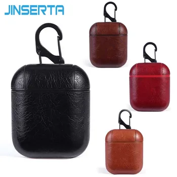 JINSERTA PU Leather Protective Case Holder For Apple AirPods Wireless Earphone Creative Design Charging Case with Metal Hook
JINSERTA PU Leather Protective Case Holder For Apple AirPods Wireless Earphone Creative Design Charging Case with Metal Hook