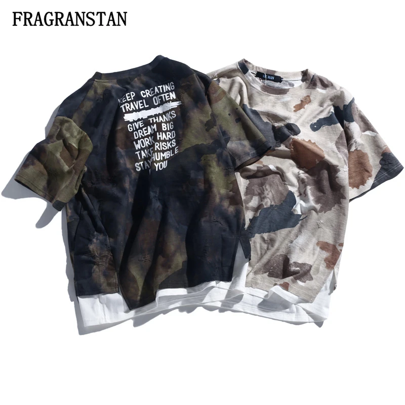 Spring Summer 2019 Ladies New Short Sleeve Fake Two Pieces Tops Female Personality Letter Camouflage Print Oversize T-Shirt Q395
Spring Summer 2019 Ladies New Short Sleeve Fake Two Pieces Tops Female Personality Letter Camouflage Print Oversize T-Shirt Q395
