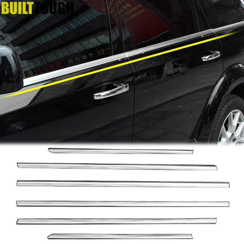 DODGE JOURNEY 2009 2010 CHROME DOOR PILLARS