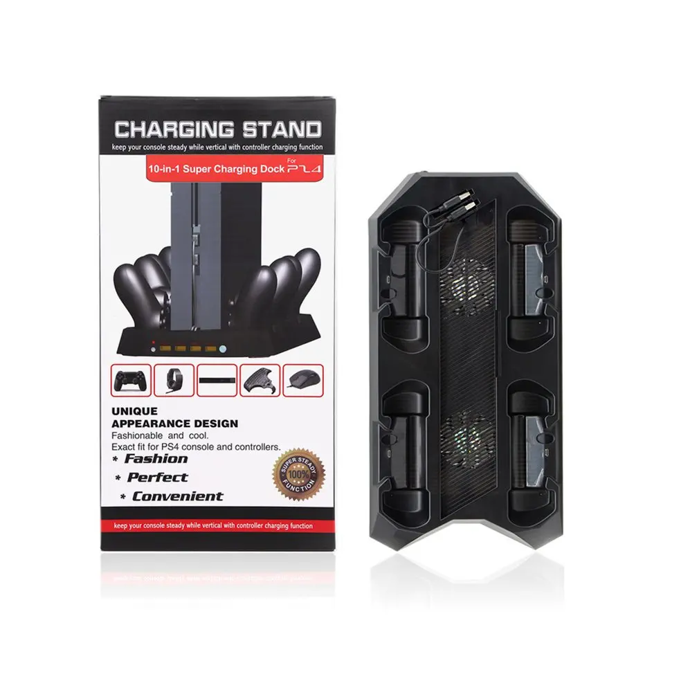Vertical Stand for PS4 Slim/PS4 Pro/Regular PS4 Controller Charger EXT Dual Charging Station for PlayStation 4 Console
Vertical Stand for PS4 Slim/PS4 Pro/Regular PS4 Controller Charger EXT Dual Charging Station for PlayStation 4 Console