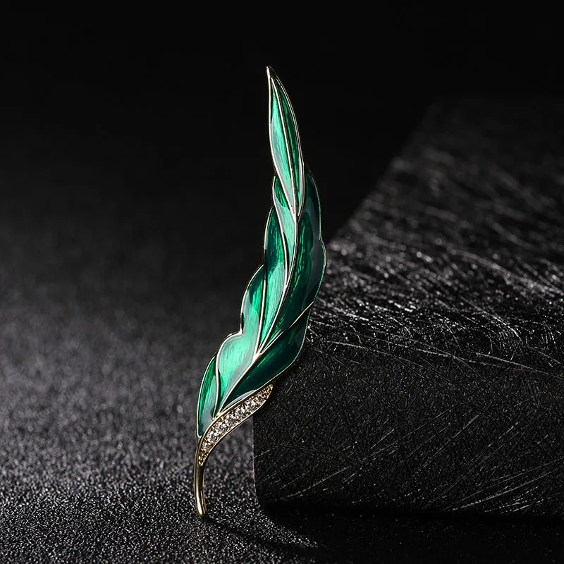 Donia Jewelry Fashion Green Enamel Leaf Brooch for Women's Golden Wedding Jewelry AAA Zircon Coat Accessories
Donia Jewelry Fashion Green Enamel Leaf Brooch for Women's Golden Wedding Jewelry AAA Zircon Coat Accessories